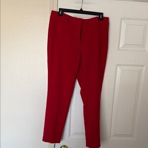 Ann Taylor Red Ankle Pants